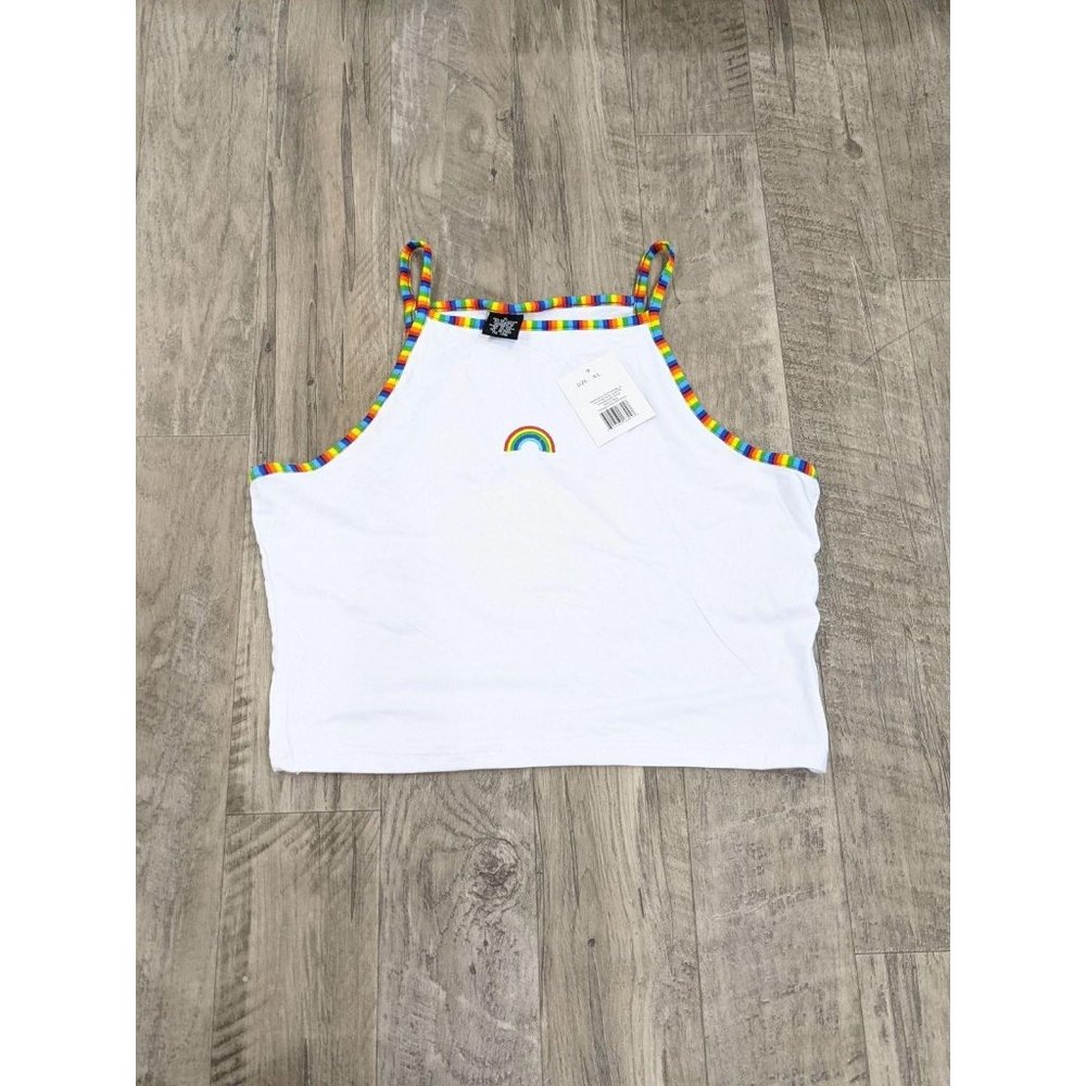 Nwt PRIDE crop top XL